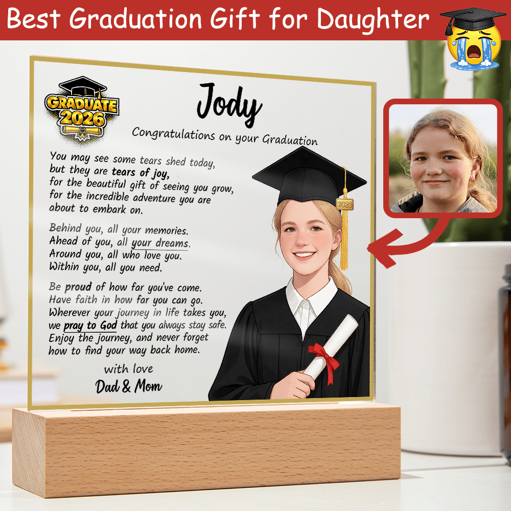 Custom Graduation Keepsake Plaque