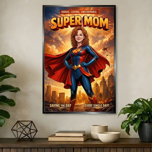 Custom Superhero Mom Poster – Unique Mother’s Day Gift