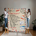 To Daughter - From Dad - Envelope Blanket