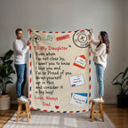 To Daughter - From Dad - Envelope Blanket