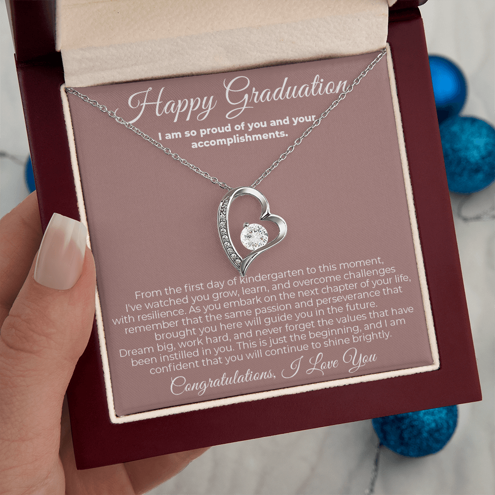 To Graduate - I Am So Proud - Forever Love Necklace