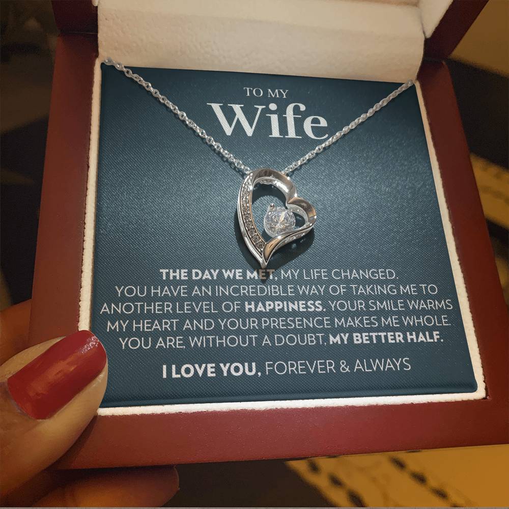 Wife - The Day We Met - Forever Love Necklace