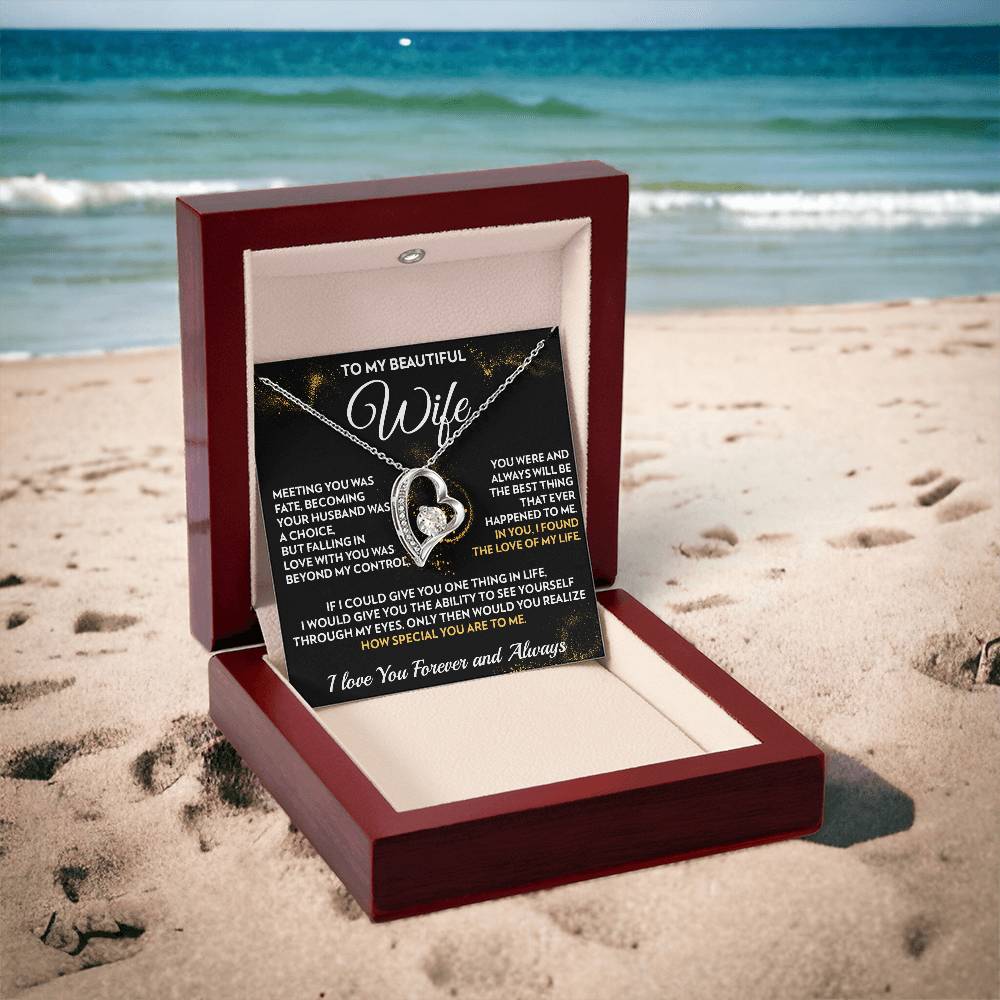 To My Wife - Fate - Forever Love Necklace