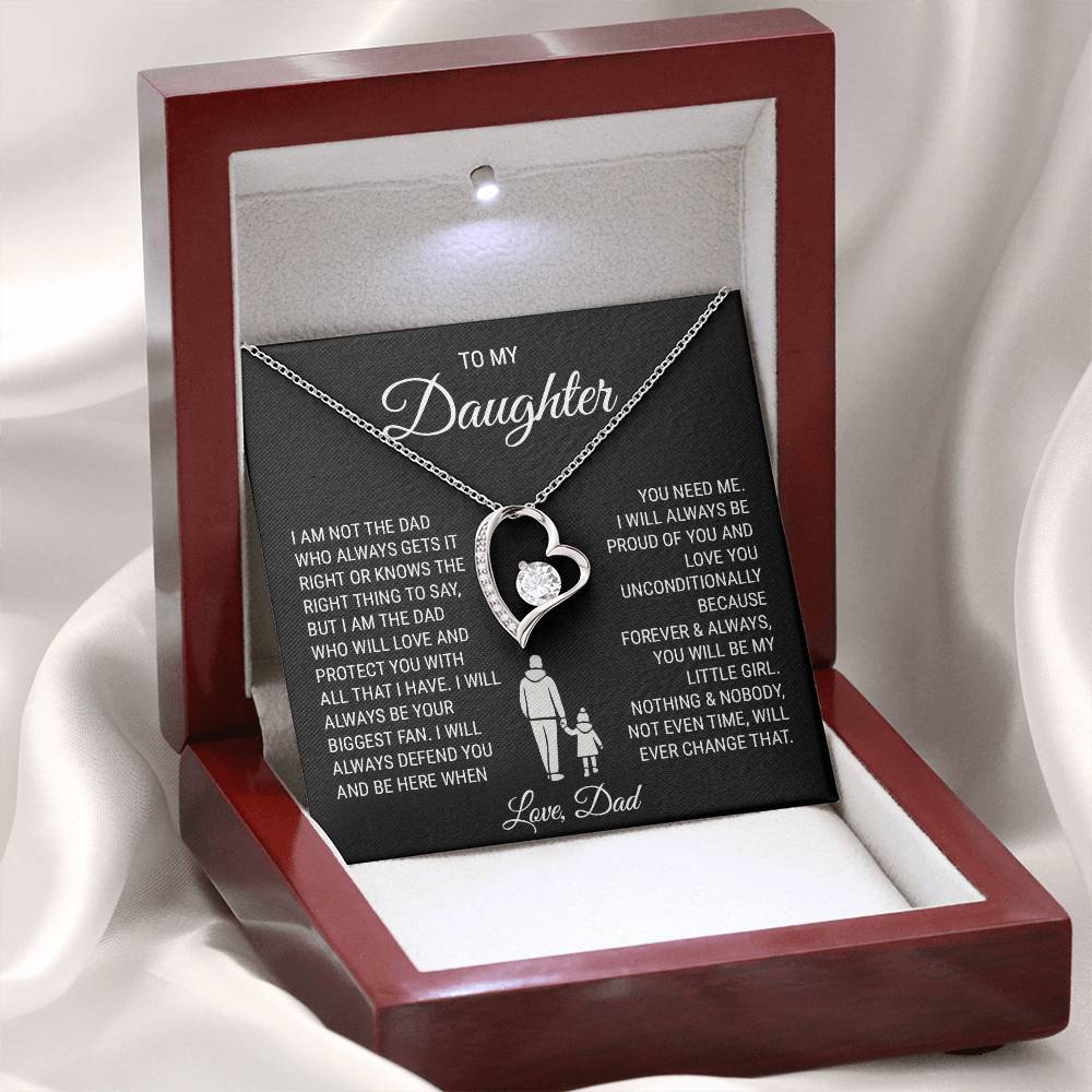 To My Daughter (from Dad) - With All That I Have - Forever Love Necklace