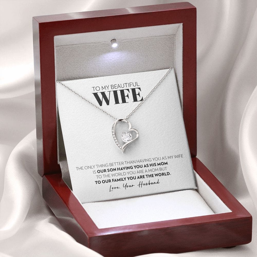 To My Wife - Only Thing Better (Son) - Forever Love Necklace