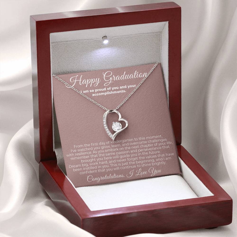 To Graduate - I Am So Proud - Forever Love Necklace