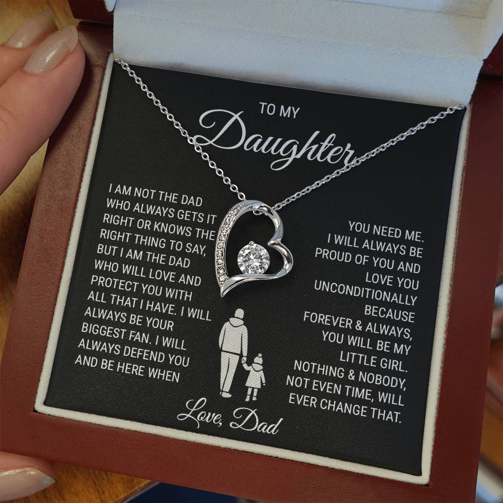 To My Daughter (from Dad) - With All That I Have - Forever Love Necklace