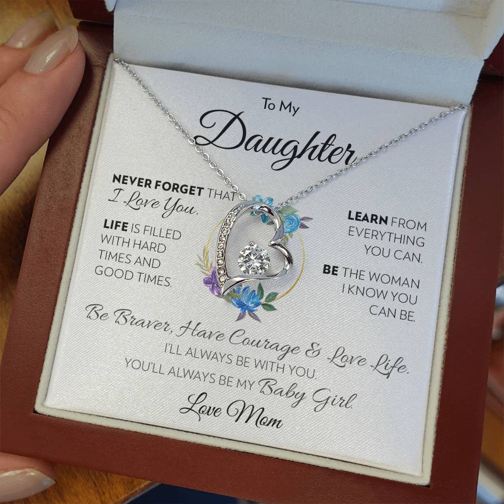 To My Daughter (From Mom) - Love Life - Forever Love Necklace