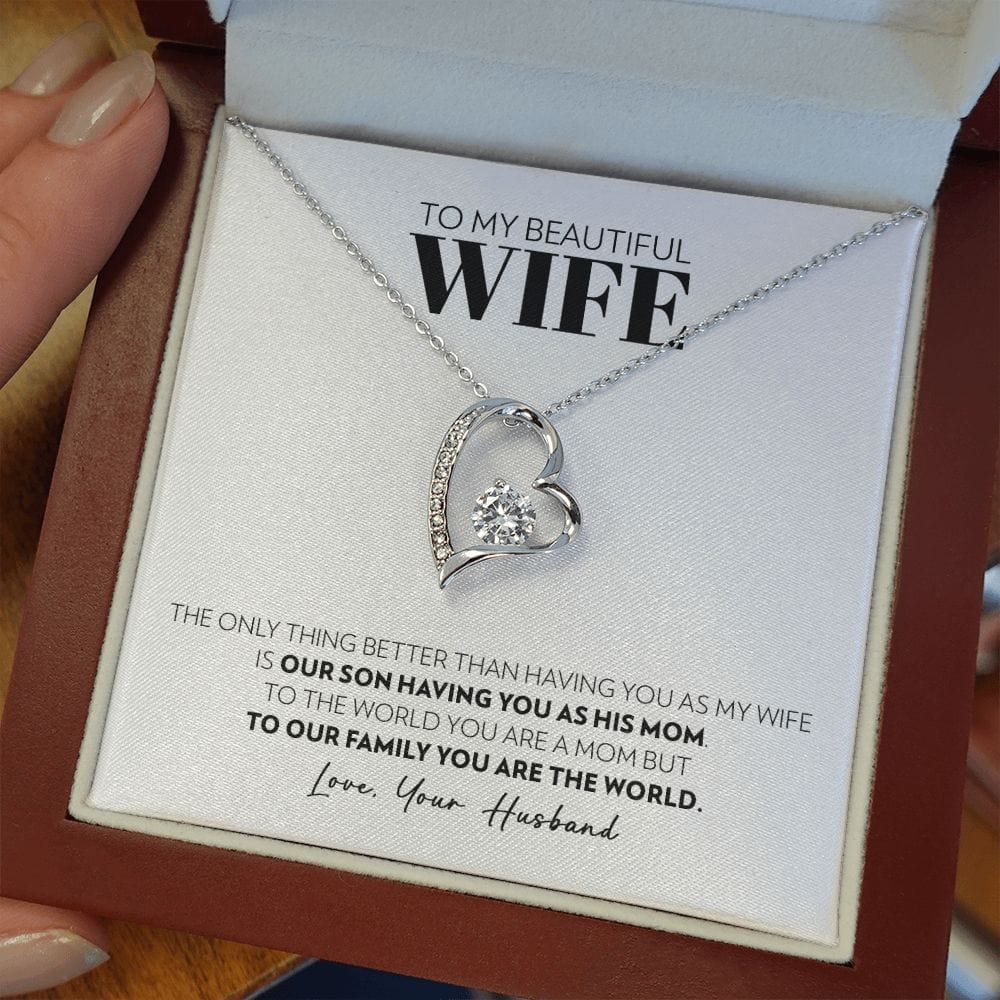 To My Wife - Only Thing Better (Son) - Forever Love Necklace