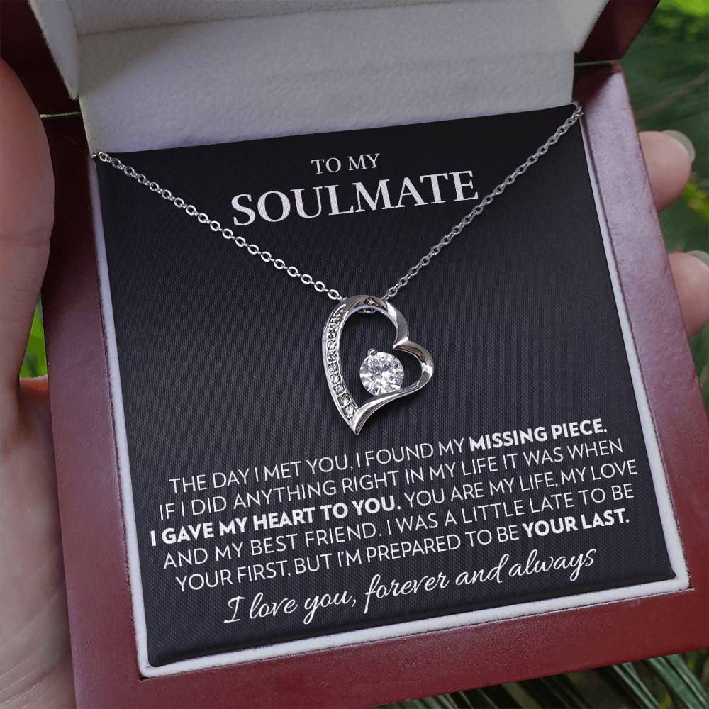 To My Soulmate - You Are My Life - Forever Love Necklace