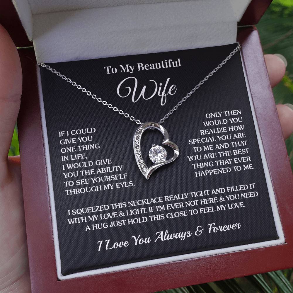 To My Wife - The Best Thing - Forever Love Necklace