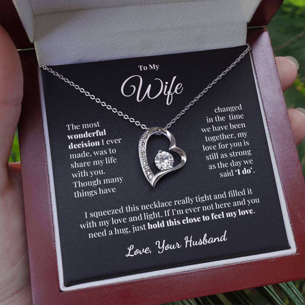 To My Wife - Share My Life - Forever Love Necklace