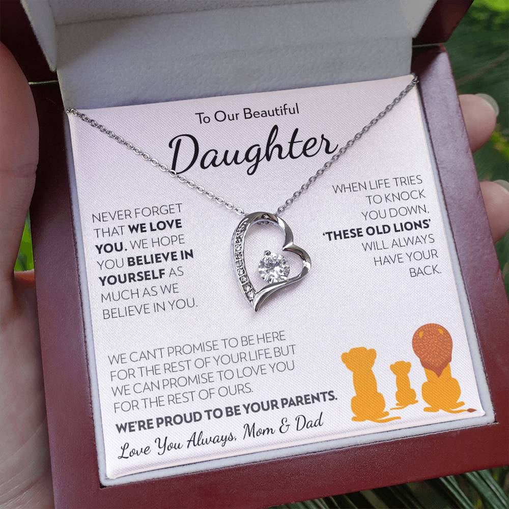 Daughter (from Mom and Dad) - These Old Lions - Forever Love Necklace