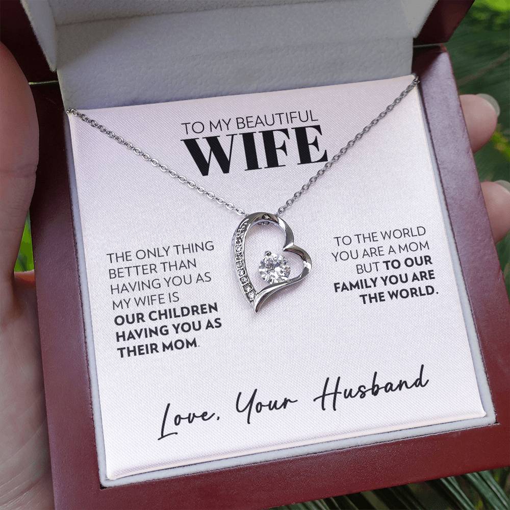 To Wife (From Husband) - Only Thing Better - Forever Love Necklace