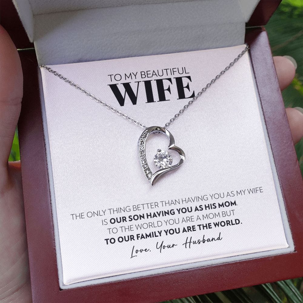 To My Wife - Only Thing Better (Son) - Forever Love Necklace