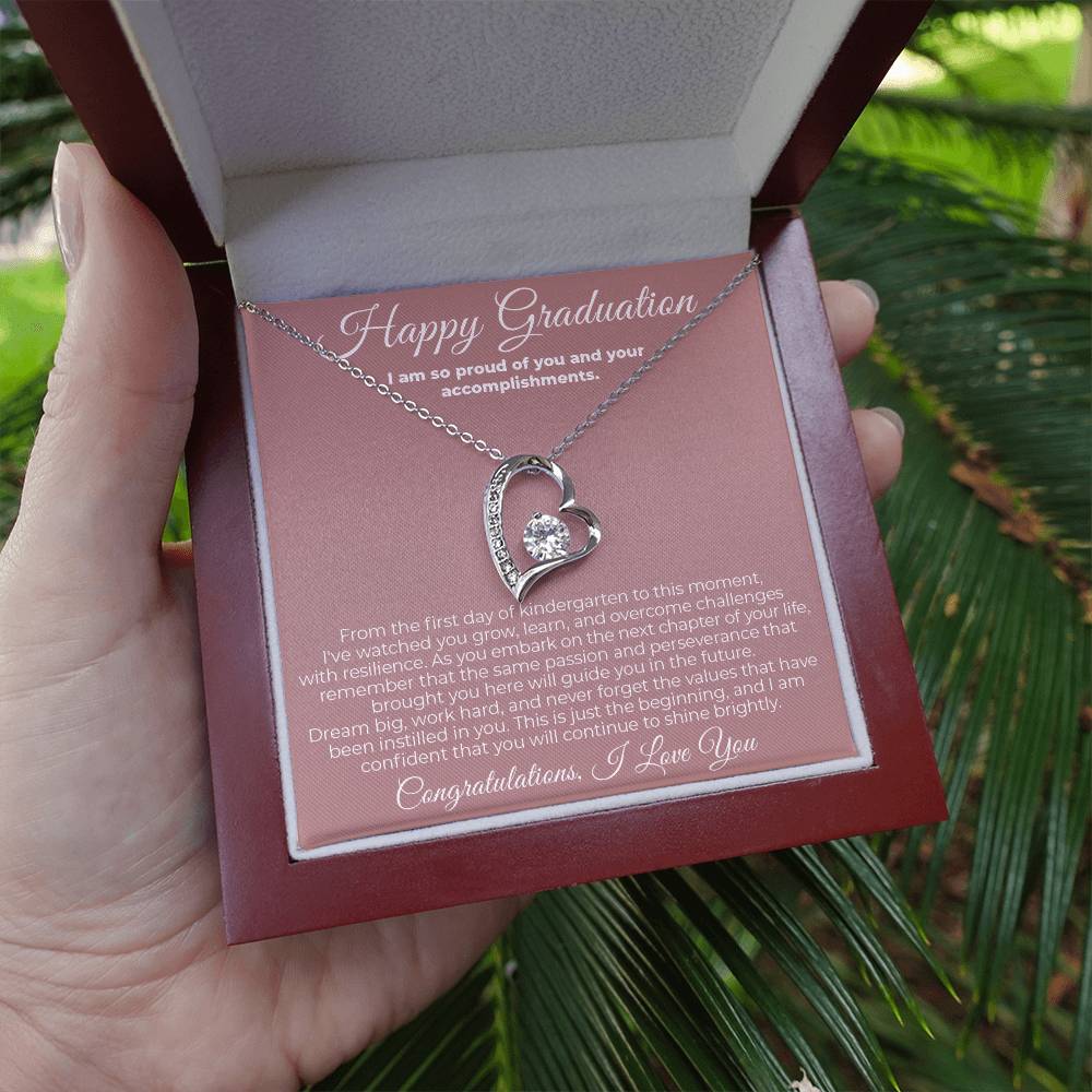 To Graduate - I Am So Proud - Forever Love Necklace