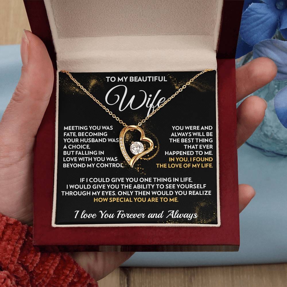To My Wife - Fate - Forever Love Necklace