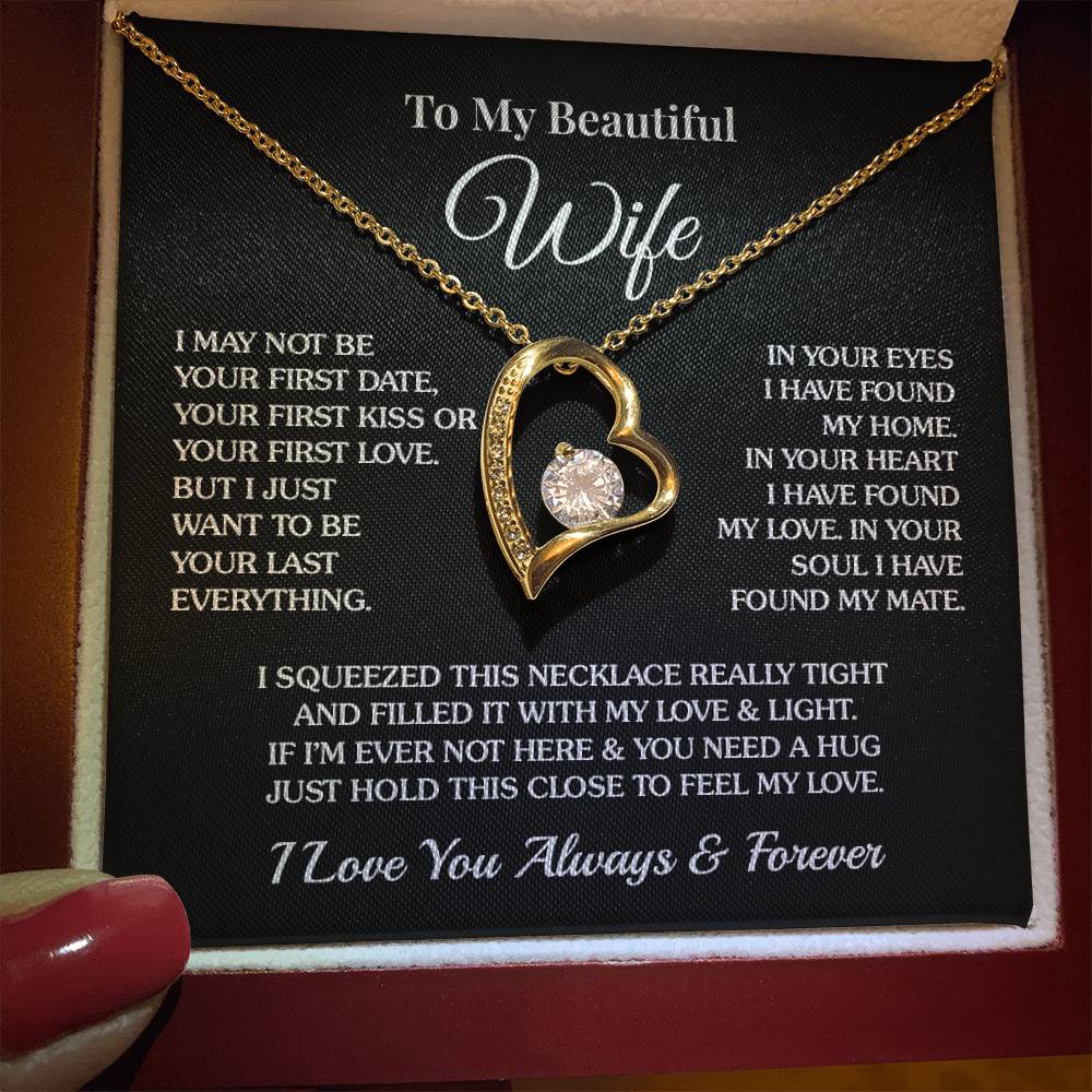 To My Wife - Last Everything - Forever Love Necklace