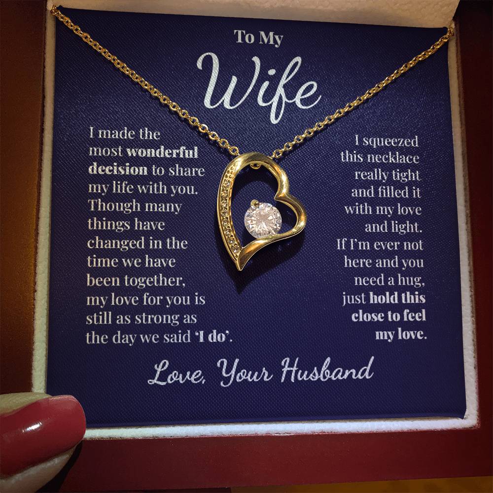 To My Wife - Share My Life - Forever Love Necklace
