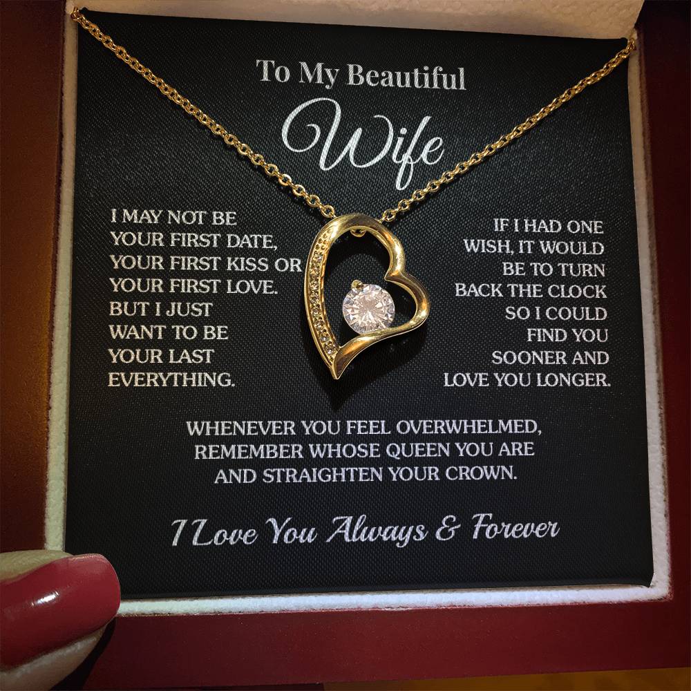 To My Wife - Last Everything - Forever Love Necklace