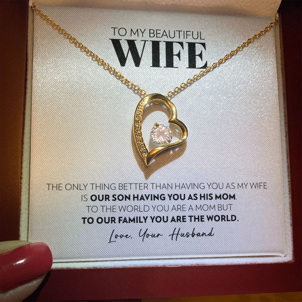 To My Wife - Only Thing Better (Son) - Forever Love Necklace