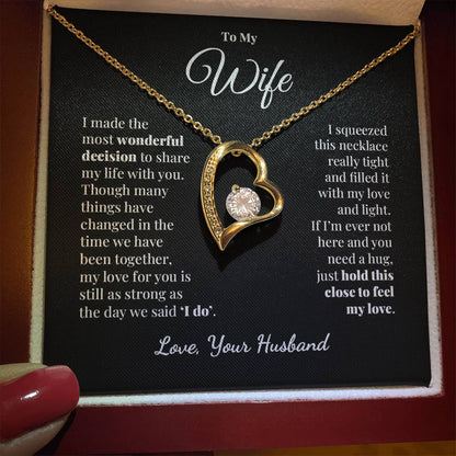 To My Wife - Share My Life - Forever Love Necklace