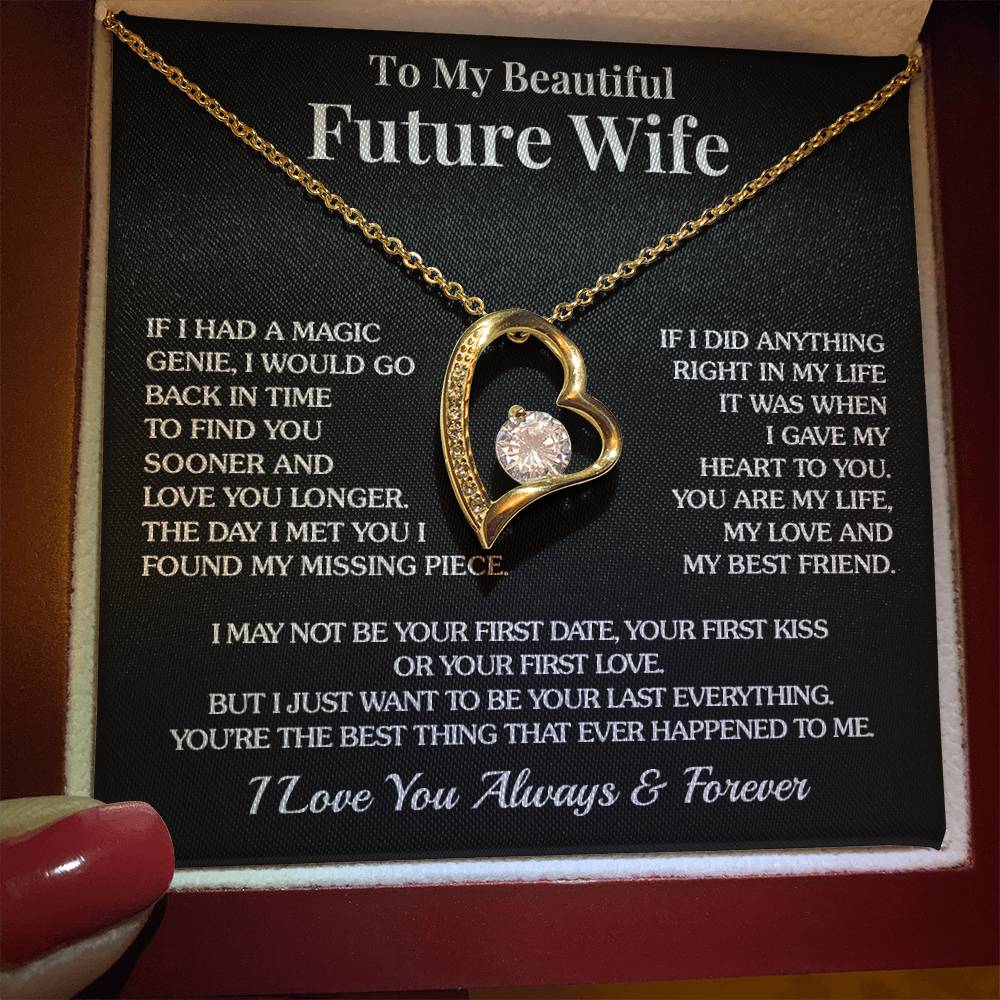 To My Future Wife - Missing Piece - Forever Love Necklace
