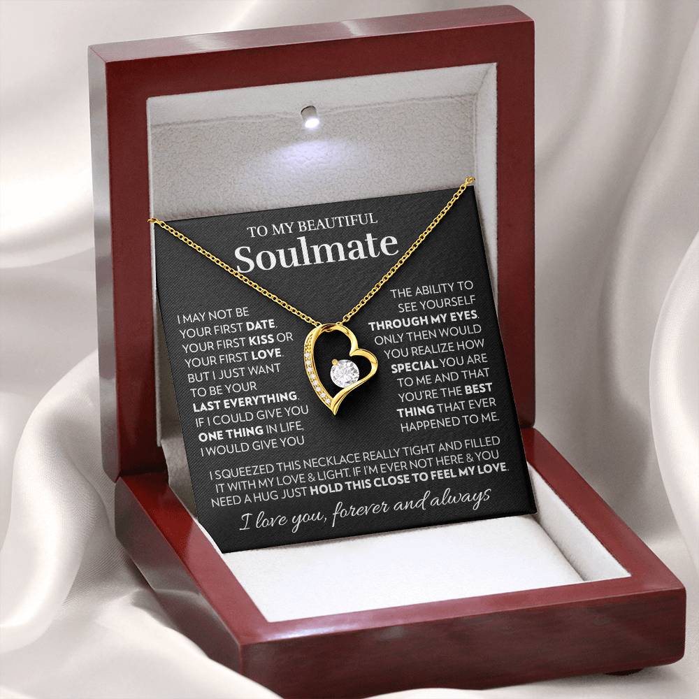 To My Soulmate - Feel My Love - Forever Love Necklace
