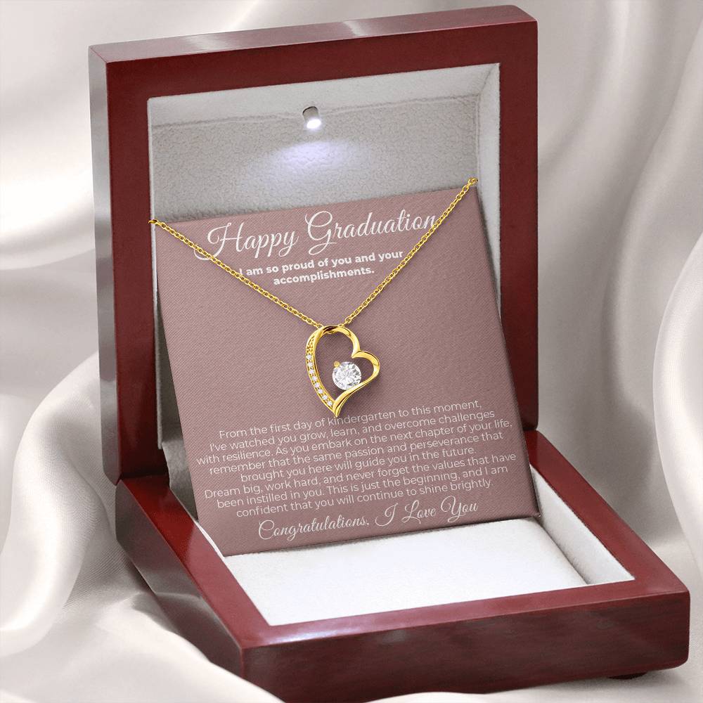 To Graduate - I Am So Proud - Forever Love Necklace