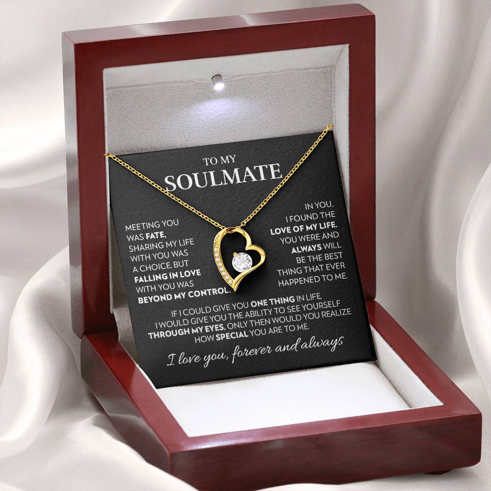 To Soulmate - Love Of My Life - Forever Love Necklace