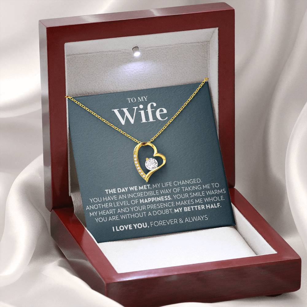 Wife - The Day We Met - Forever Love Necklace