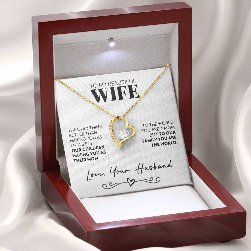 To Wife (From Husband) - Only Thing Better - Forever Love Necklace