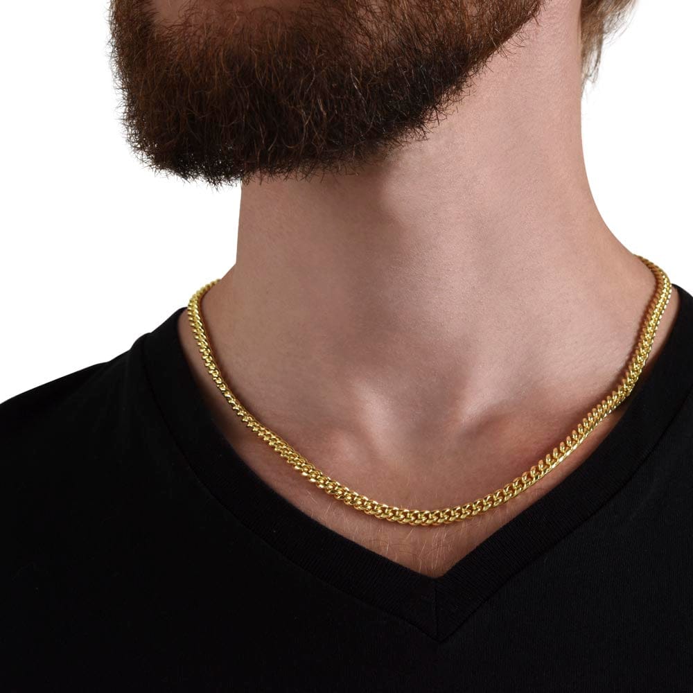 To My Son - Proudest Moment - Cuban Link Chain Necklace