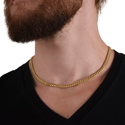 To My Son - Source Of Pride - Cuban Link Chain Necklace
