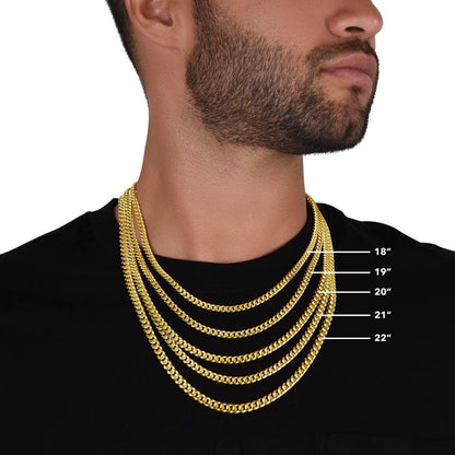 To My Son - Proudest Moment - Cuban Link Chain Necklace