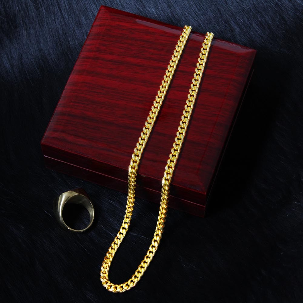 To My Husband - Only Thing Better (B) - Cuban Link Chain