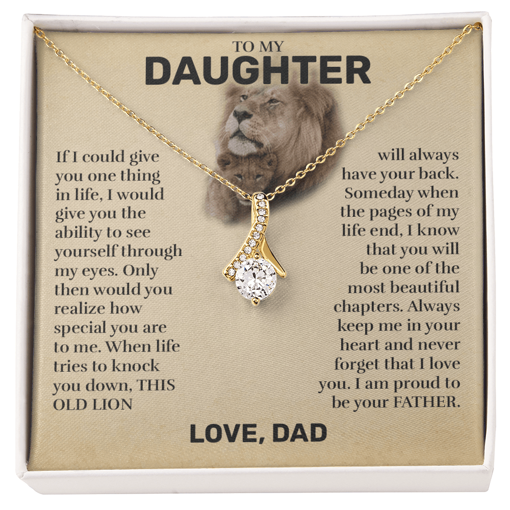 To My Daughter (From Dad) - This Old Lion - Alluring Beauty Necklace
