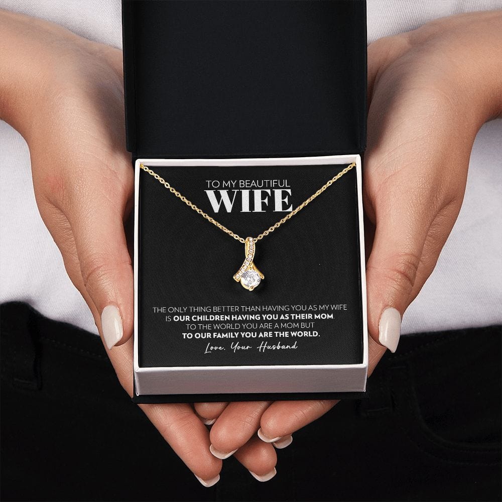 To My Wife - Only Thing Better (Black) - Alluring Beauty Necklace