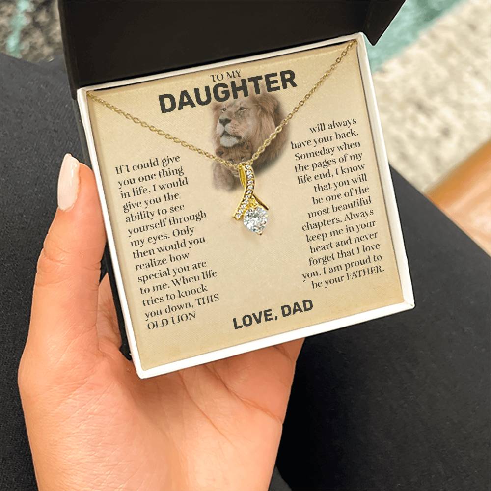 To My Daughter (From Dad) - This Old Lion - Alluring Beauty Necklace