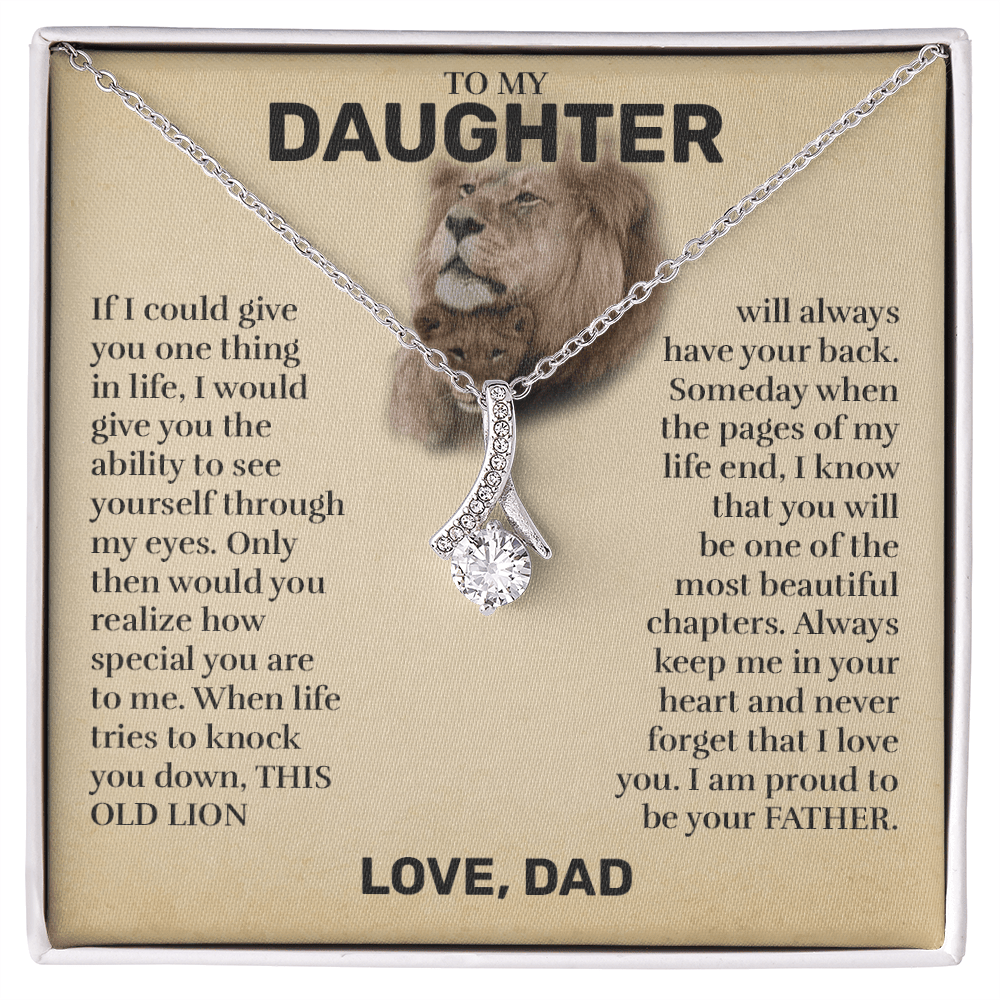 To My Daughter (From Dad) - This Old Lion - Alluring Beauty Necklace