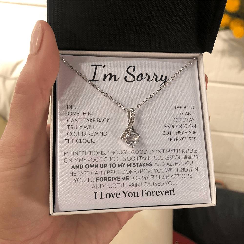 Apology Gift For Her - I'm Sorry - Full Responsibility - Alluring Beauty Necklace