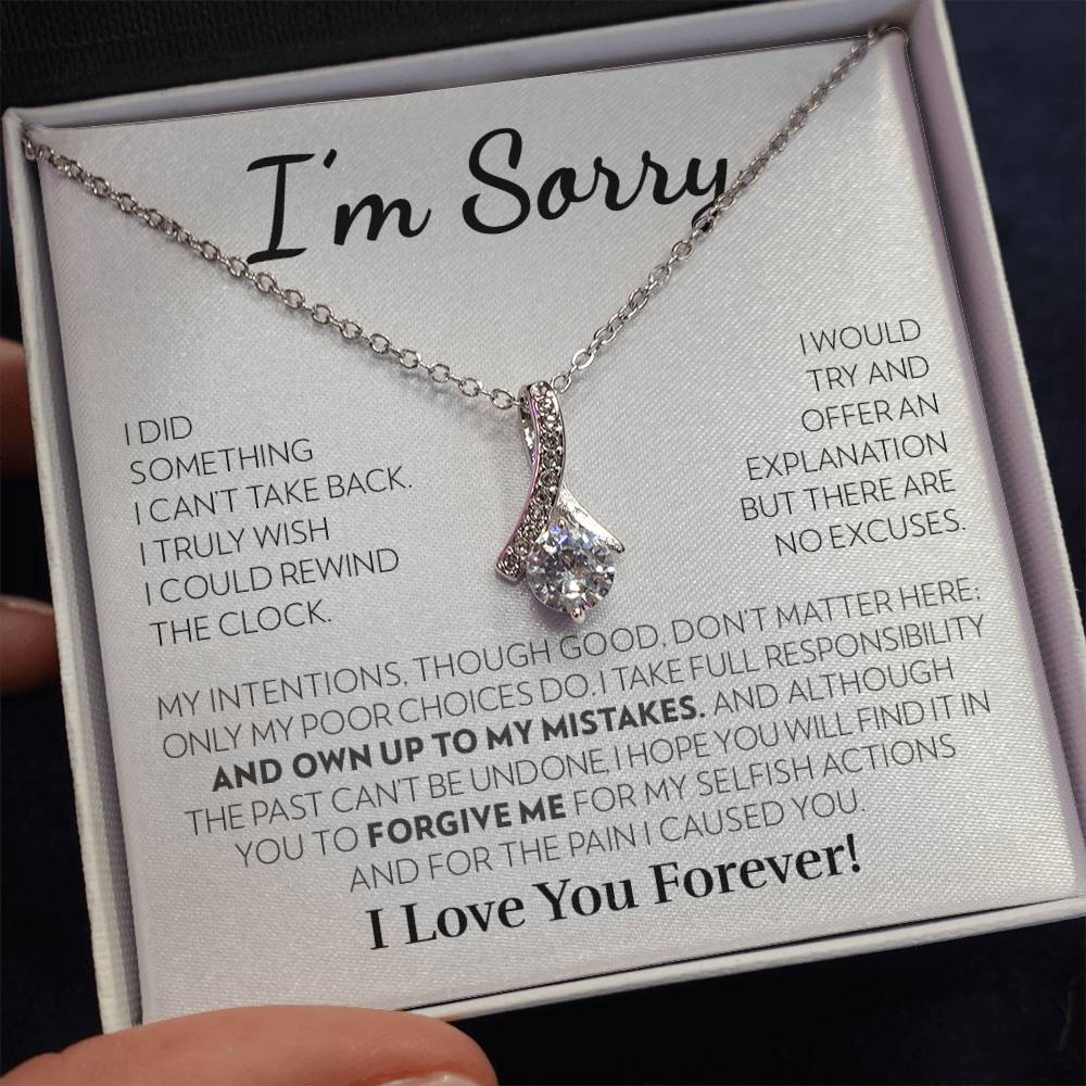 Apology Gift For Her - I'm Sorry - Full Responsibility - Alluring Beauty Necklace