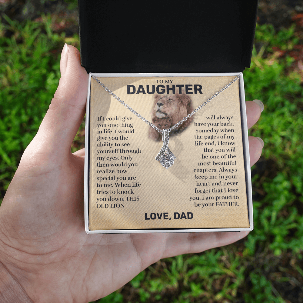 To My Daughter (From Dad) - This Old Lion - Alluring Beauty Necklace