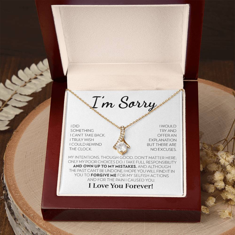 Apology Gift For Her - I'm Sorry - Full Responsibility - Alluring Beauty Necklace