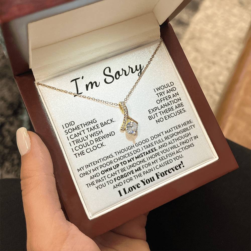 Apology Gift For Her - I'm Sorry - Full Responsibility - Alluring Beauty Necklace