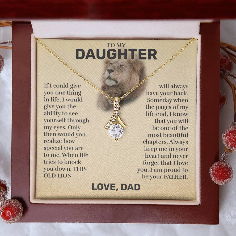 To My Daughter (From Dad) - This Old Lion - Alluring Beauty Necklace