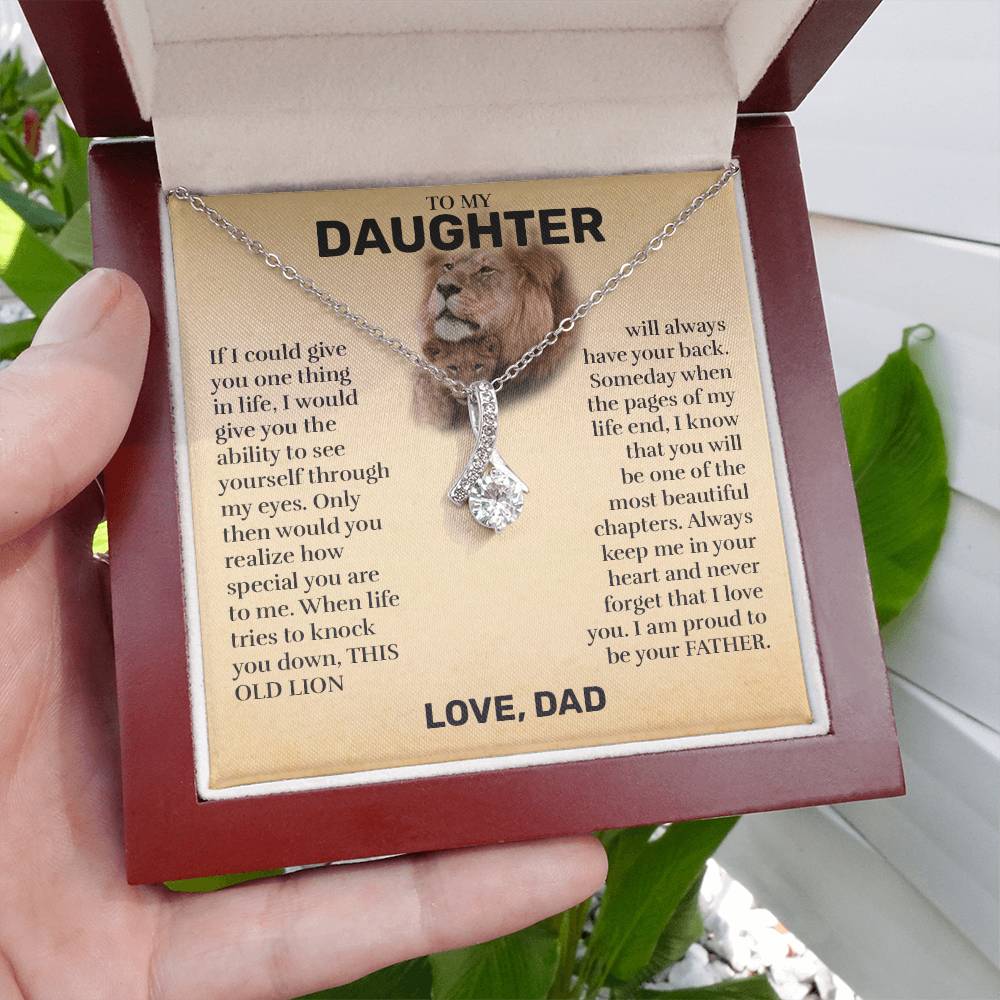To My Daughter (From Dad) - This Old Lion - Alluring Beauty Necklace