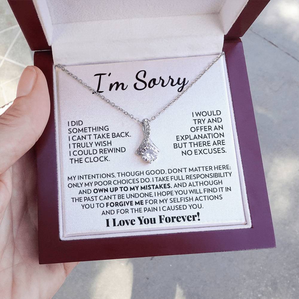 Apology Gift For Her - I'm Sorry - Full Responsibility - Alluring Beauty Necklace