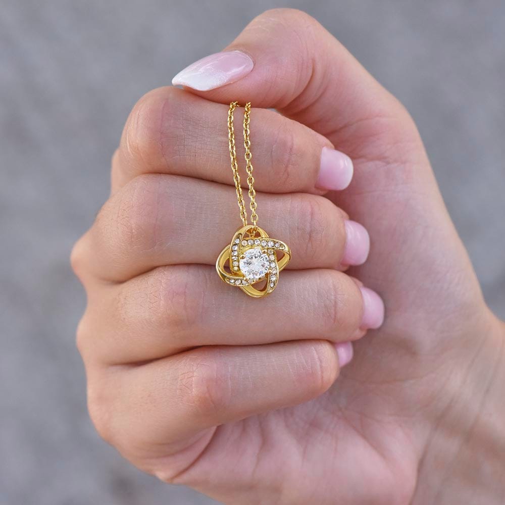 To My Daughter (from Dad) - With All That I Have - Love Knot Necklace