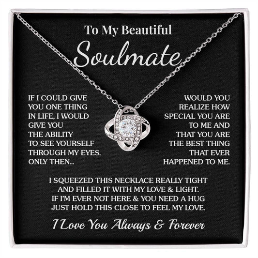 To My Soulmate - One Thing - Love Knot Necklace
